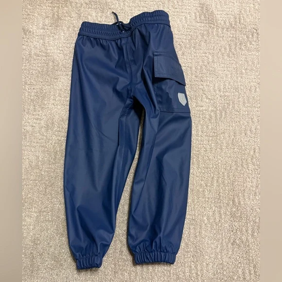 Hatley Navy Blue Unisex-Child Rain Pants Size 3 - Picture 1 of 3